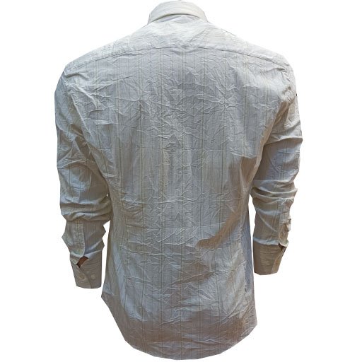 Πουκάμισο στενή γραμμή SLIM FIT και Ελαστικό ριγέ λευκό κιτρινο