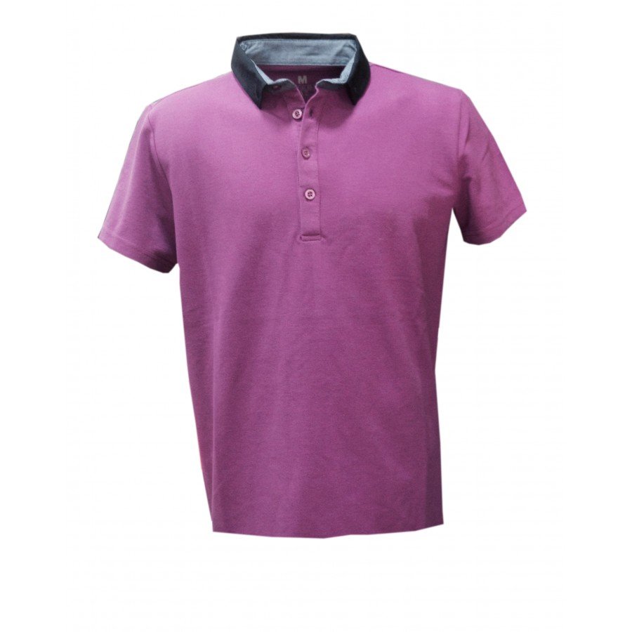 Μπλουζάκι Polo Pique Βαμβάκι 100% σε χρώμα μωβ ΠΡΟΪΌΝ ΠΡΟΣΦΟΡΑΣ  ΑΛΑΓΓΕΣ ΔΕΝ ΓΙΝOΝΤΑI