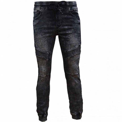 Παντελόνι jean τζιν με ποδομανσετα slim line Βαμβάκι 58% - Polyester 39% - Elastans 3% λαστιχένια ζώνη για καλύτερη άνεση μαυρο