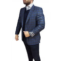 Σακάκι Marco Milano in fashion καρώ μπλε
