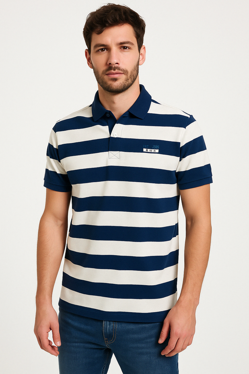 Μπλουζάκι POLO NAVY  Βαμβάκι μπλε
