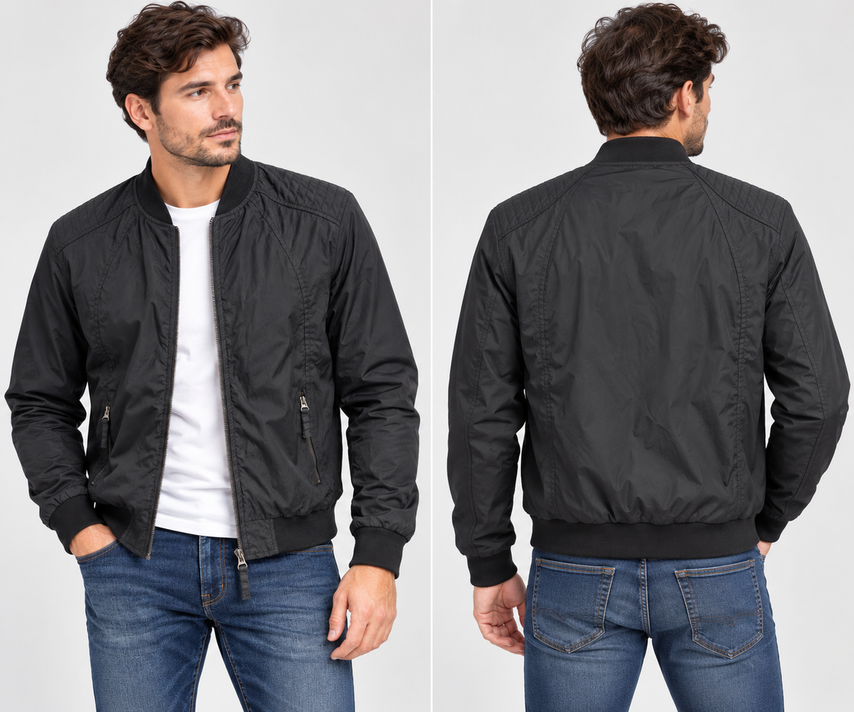 Μπουφάν Luciano Faketti  bomber βαμβακερο μπλέ