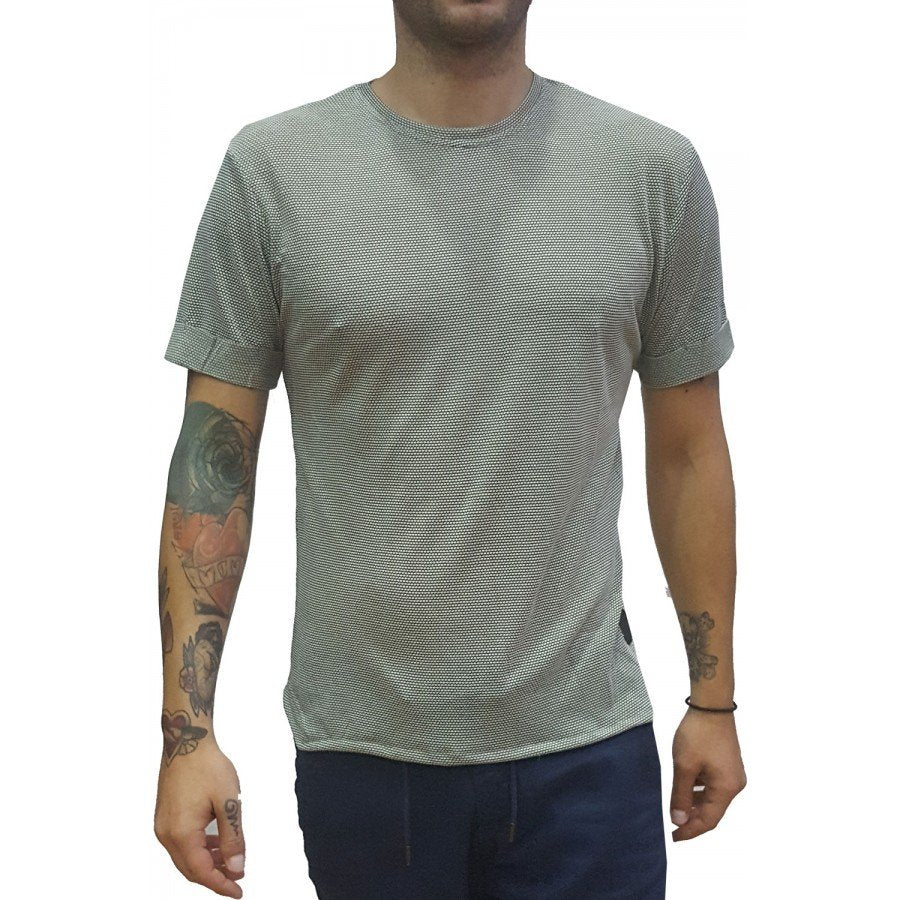 Μπλουζάκι  t-shirt  "In Fashion Belman"  σε χρώμα χακί ανοιχτό 
βαμβάκι 80%-πολυέστερ 20% ΣΤΕNH ΓΡΑMΜΗ SLIM FIT