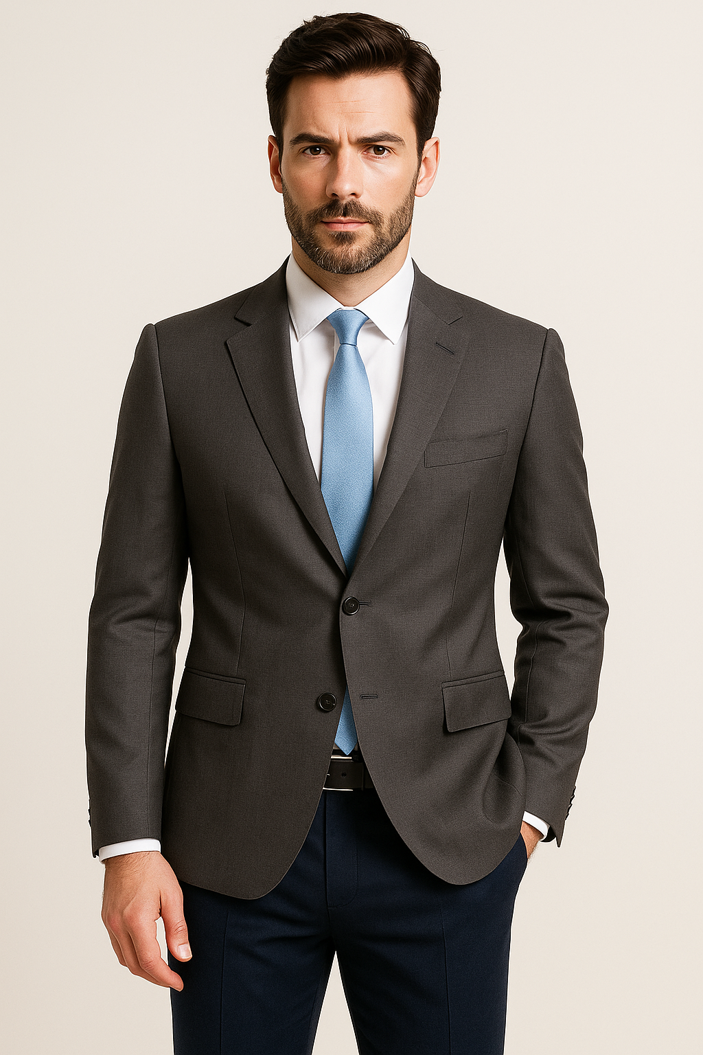 Σακάκι Luciano Faketti Μάλλινο για Blazer Εμφάνιση ή το Τζίν σου ανθρακι