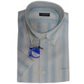 Πουκάμισο in fashion LINEN-cotton σιέλ