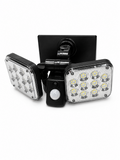 Ηλιακό Φωτιστικό LED 120 SMD με Αισθητήρα Κίνησης – Διπλή Ρυθμιζόμενη Κεφαλή – IP65 Αδιάβροχο