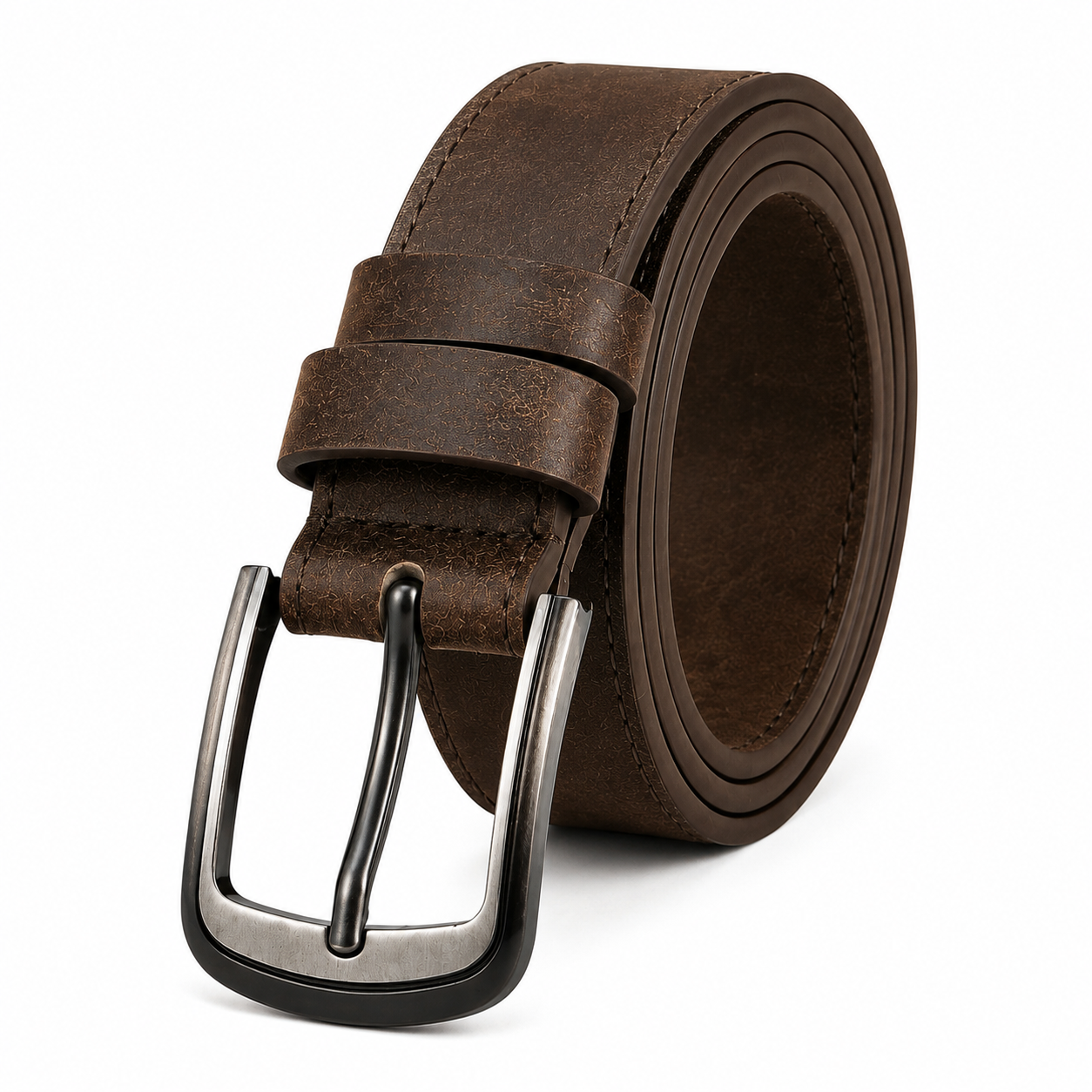 Ανδρικές Φαρδιές Ζώνες Μοντέρνες Casual Καφέ Retro Western Style για Παντελόνια, Ιδανικές ως Δώρο για την Ημέρα του Πατέρα