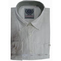 Πουκάμισο in fashion LINEN-cotton λευκό