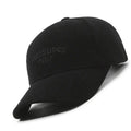 Μονόχρωμο καπέλο μπεϊζμπολ Corduroy Unisex, Casual Solid Color με κεντημένες γραμμές, Εξωτερικό Θερμός Χειμερινό Καπέλο, 100%, Πλένεται με το χέρι, Μαύρο