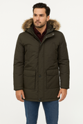 Μπουφάν JACKET unisex in fashion καφέ