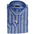 Πουκάμισο in fashion LINEN-cotton μπλε