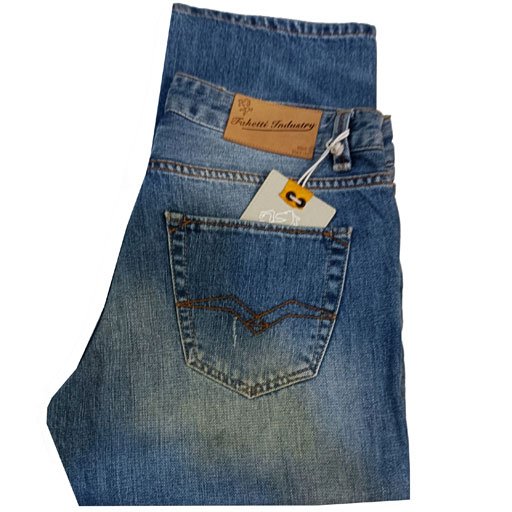 Παντελόνι τζίν  jean Faketti 5 Pocket "πετροπλυμένο πεντάτσεπο ανοιχτό χρώμα μπλε